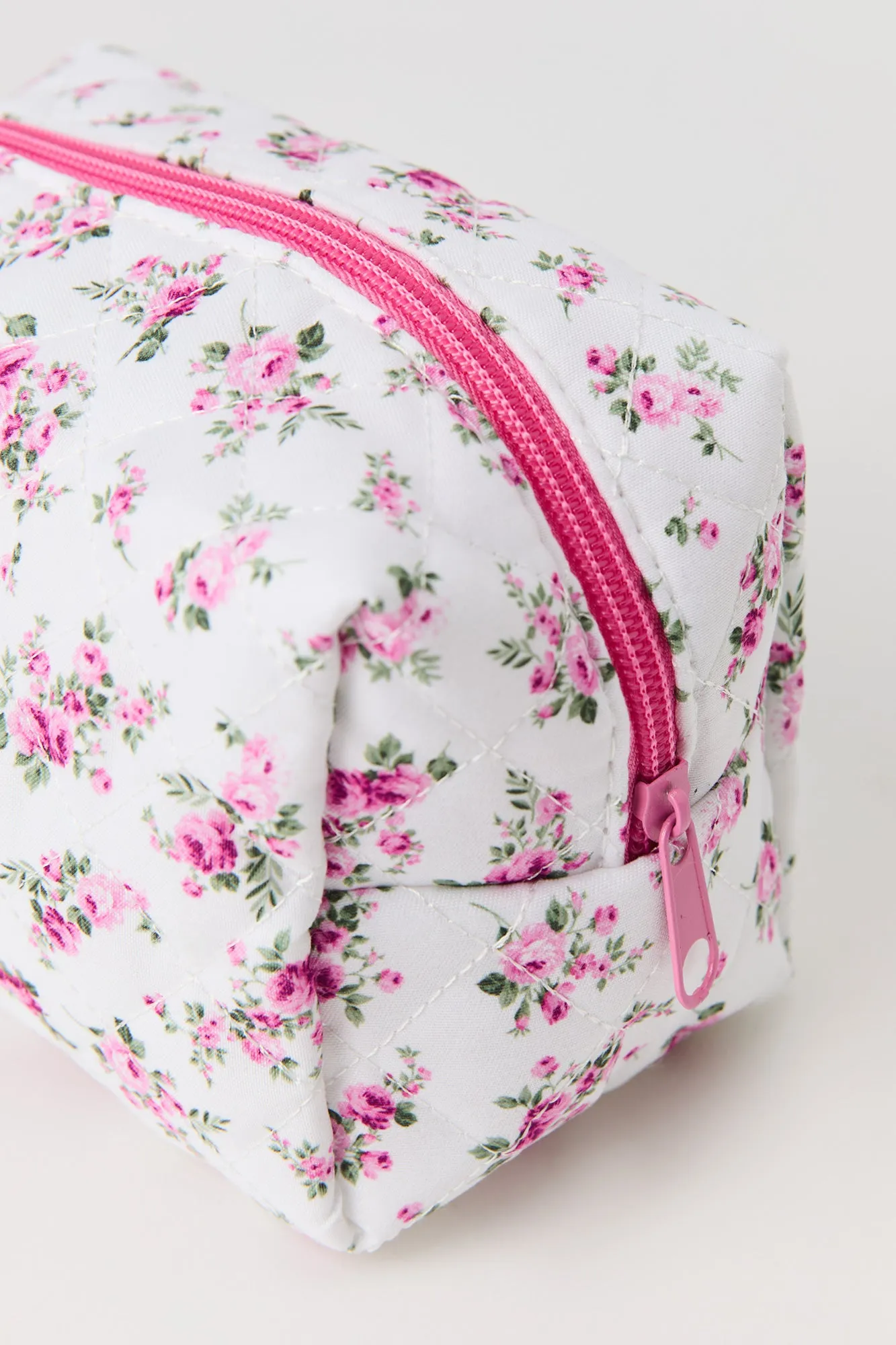 Floral Quilted Makeup Bag sold by Charlotte Russe product image thumbnail 4