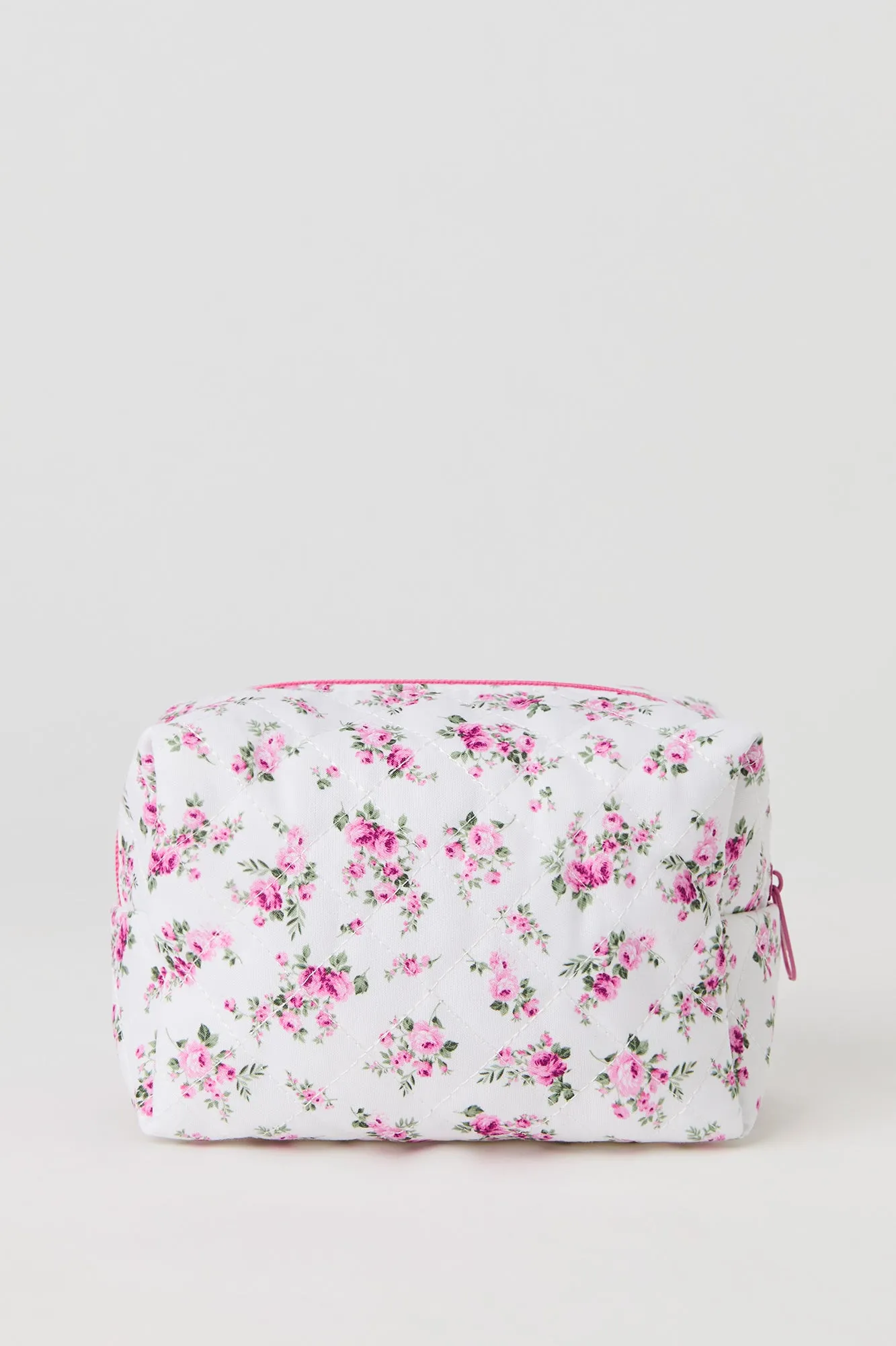 Floral Quilted Makeup Bag sold by Charlotte Russe product image thumbnail 2
