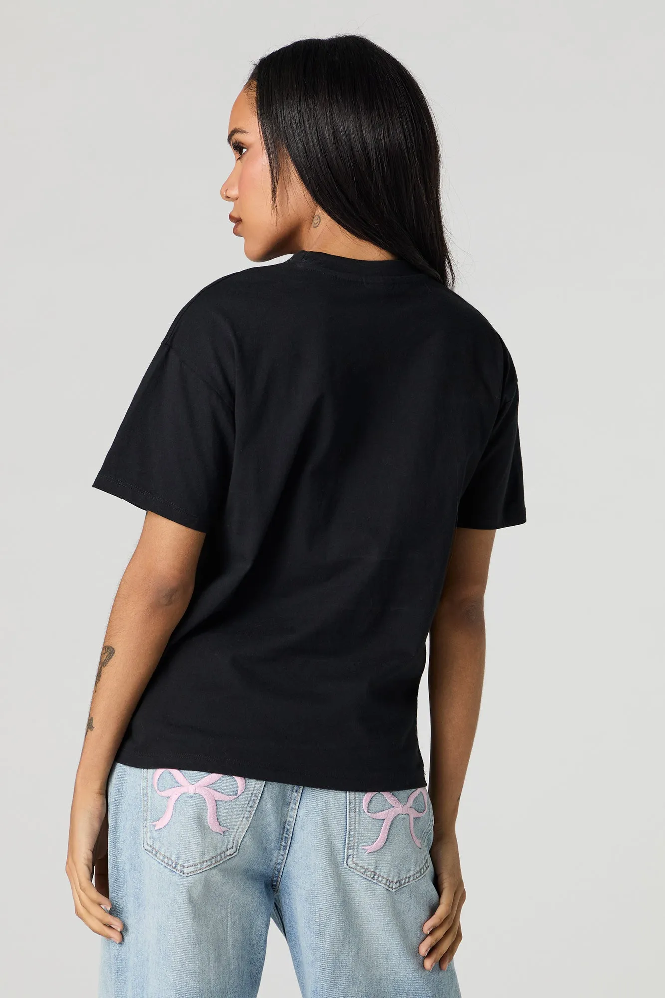 Literally Just a Girl Graphic Boyfriend T-Shirt sold by Charlotte Russe product image thumbnail 2