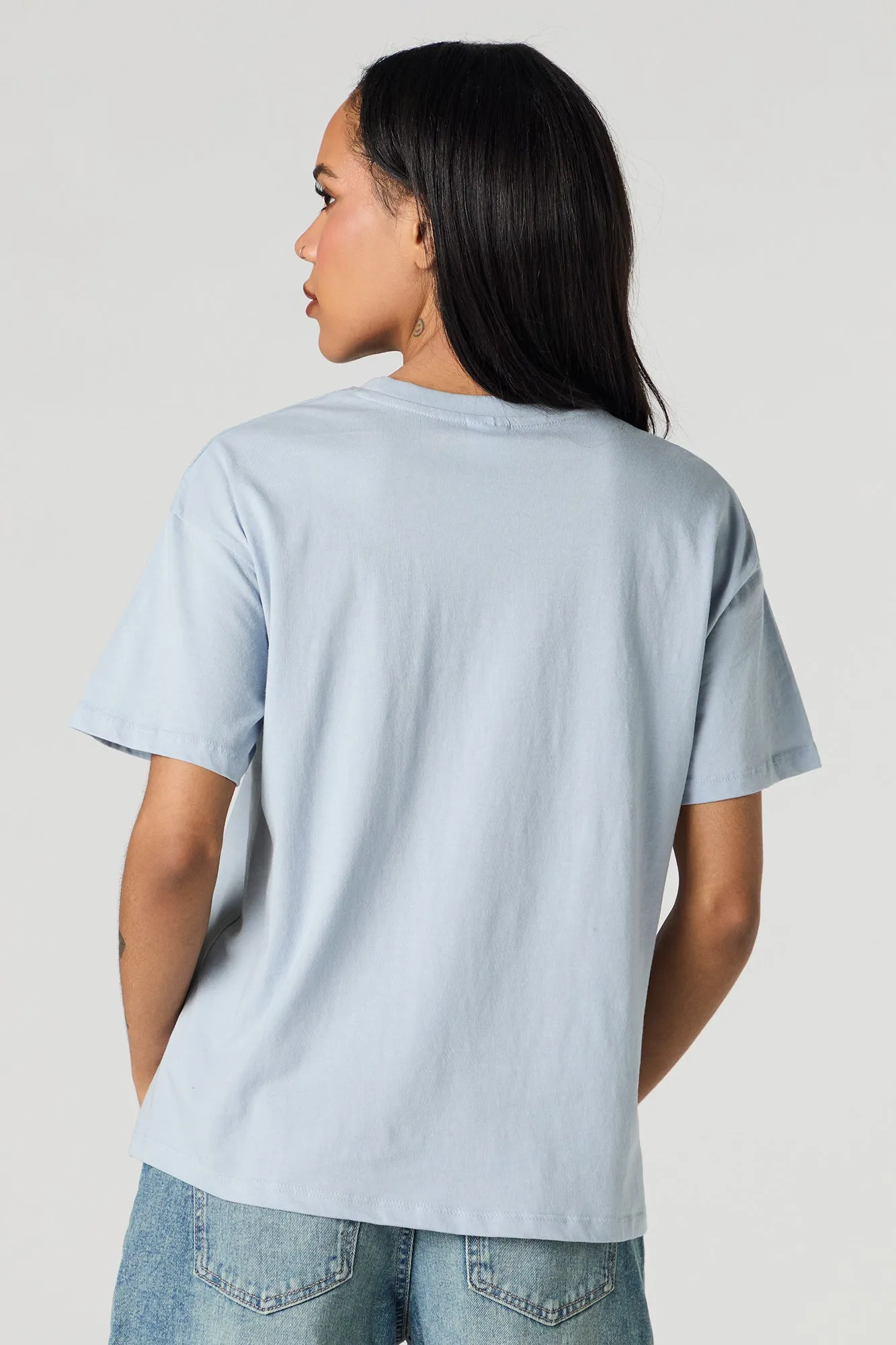 Glam Girls Club Graphic Boyfriend T-Shirt sold by Charlotte Russe product image thumbnail 2