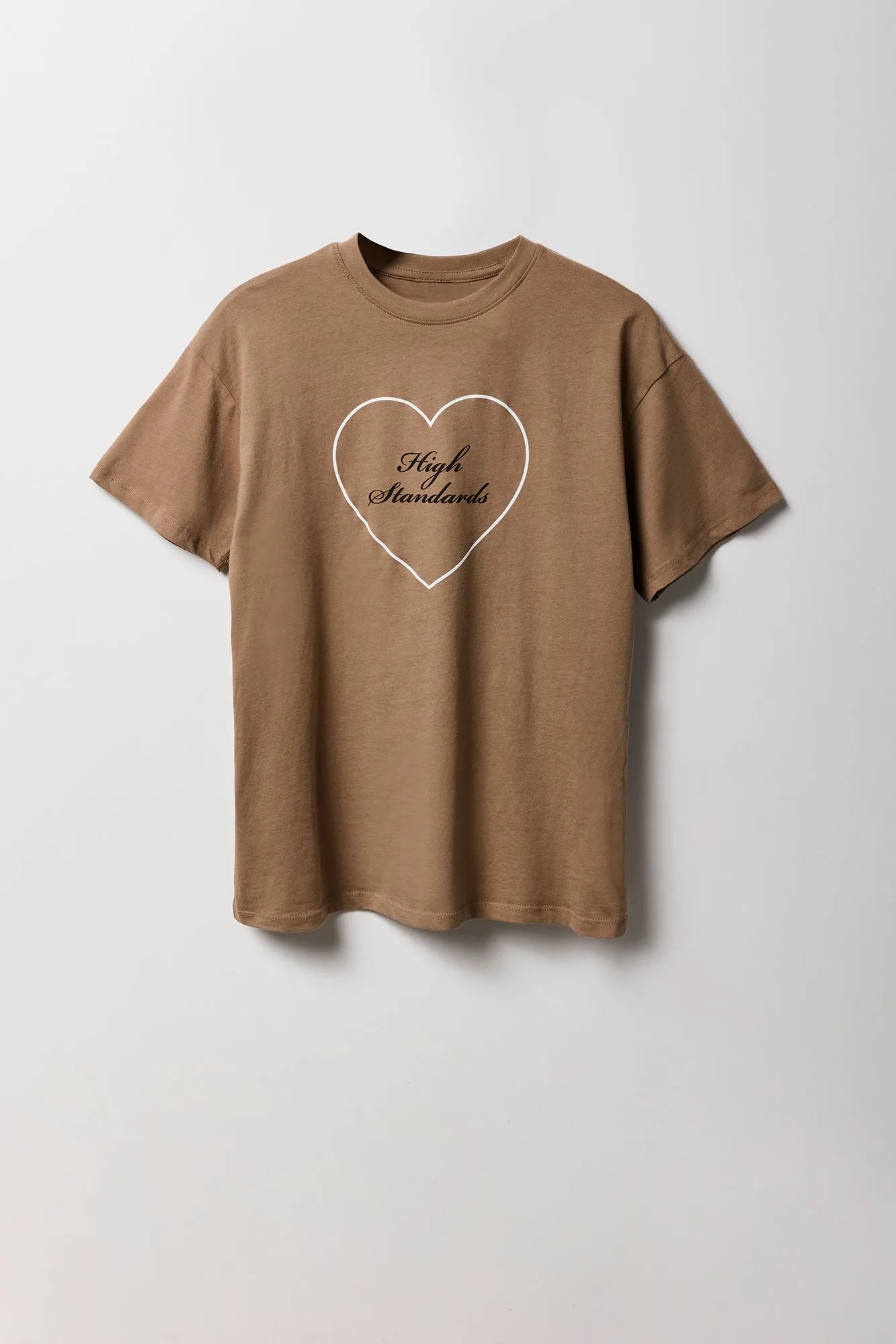 High Standards Graphic Boyfriend T-Shirt sold by Charlotte Russe product image thumbnail 4