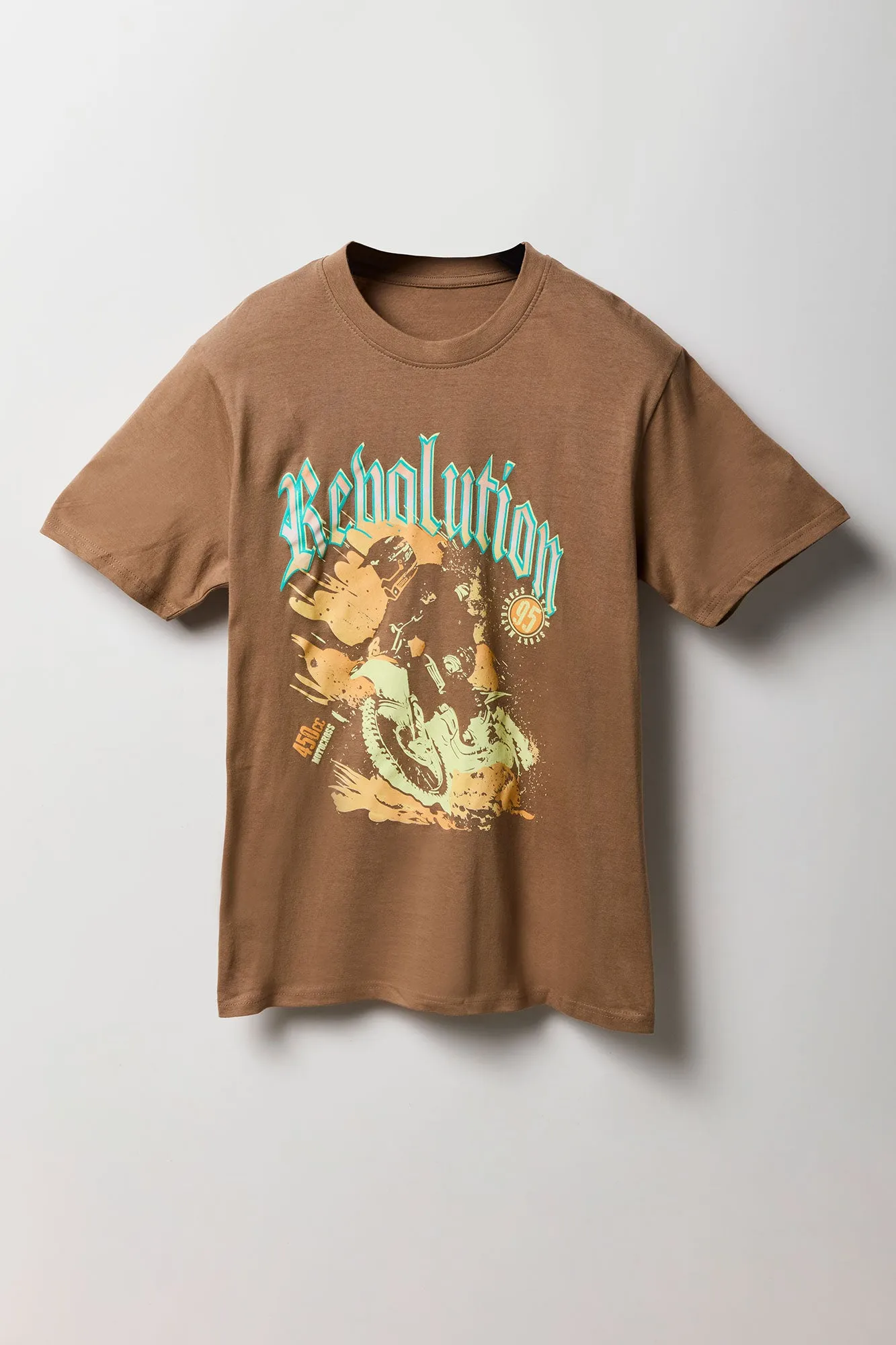 Dirt Bike Graphic T-Shirt sold by Charlotte Russe