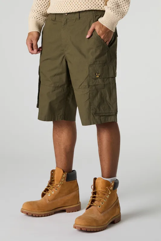 Button Pocket Longline Cargo Short sold by Charlotte Russe