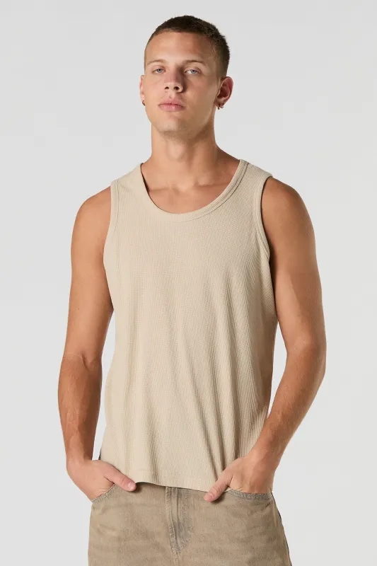Waffle Knit Tank sold by Charlotte Russe