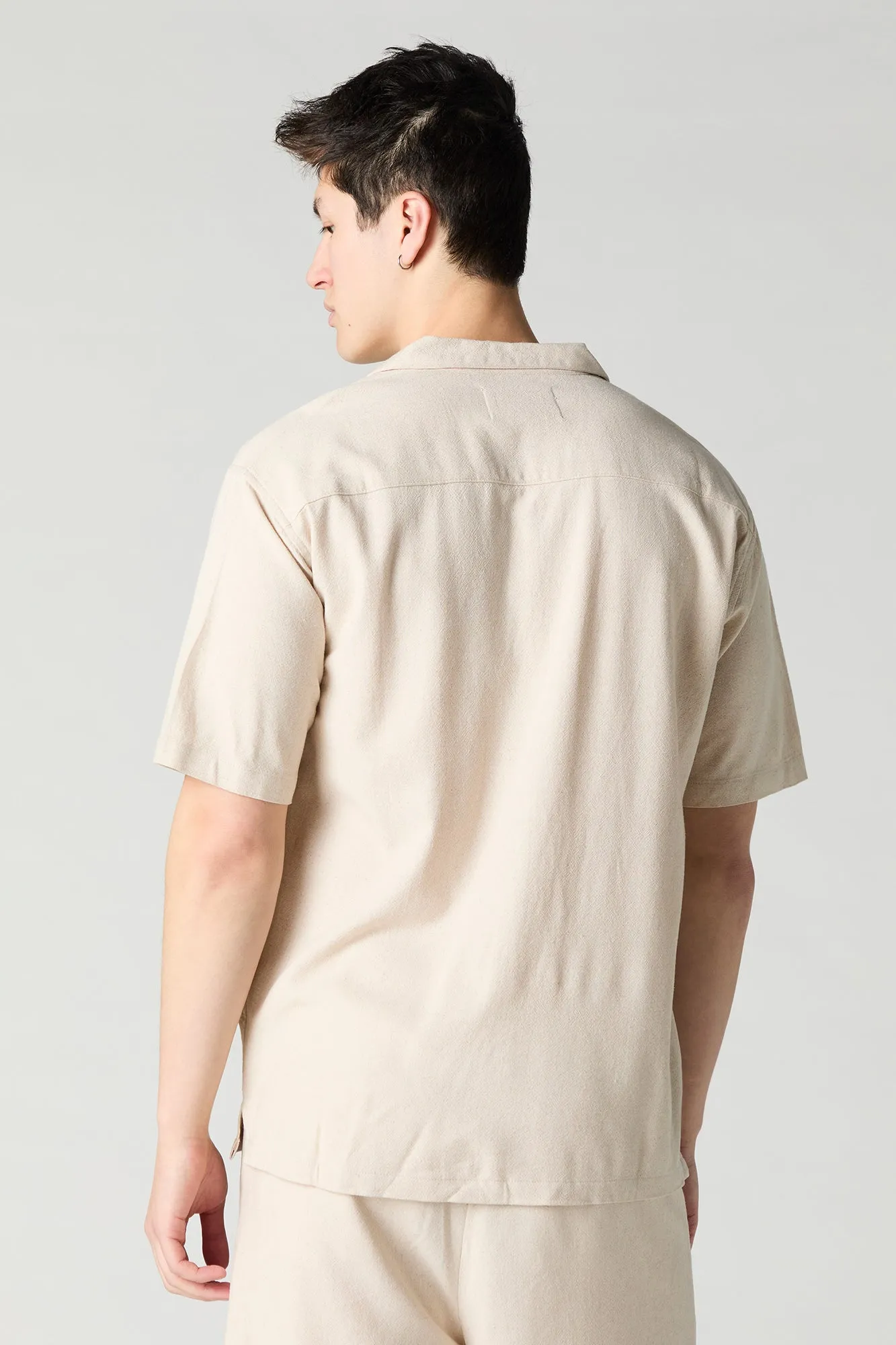 Linen Button-Up Top sold by Charlotte Russe product image thumbnail 2