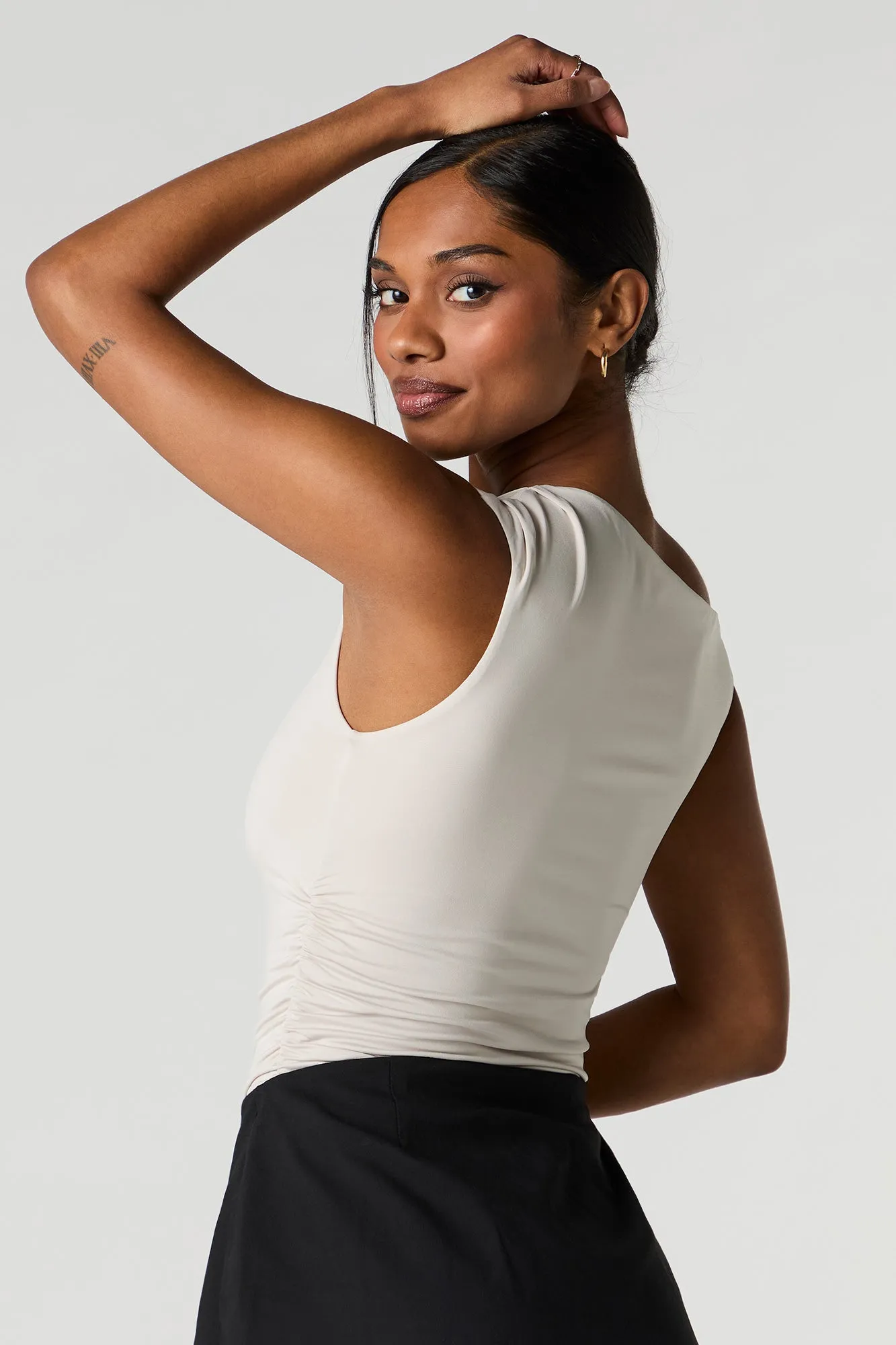 Contour One Shoulder Bodysuit sold by Charlotte Russe product image thumbnail 2