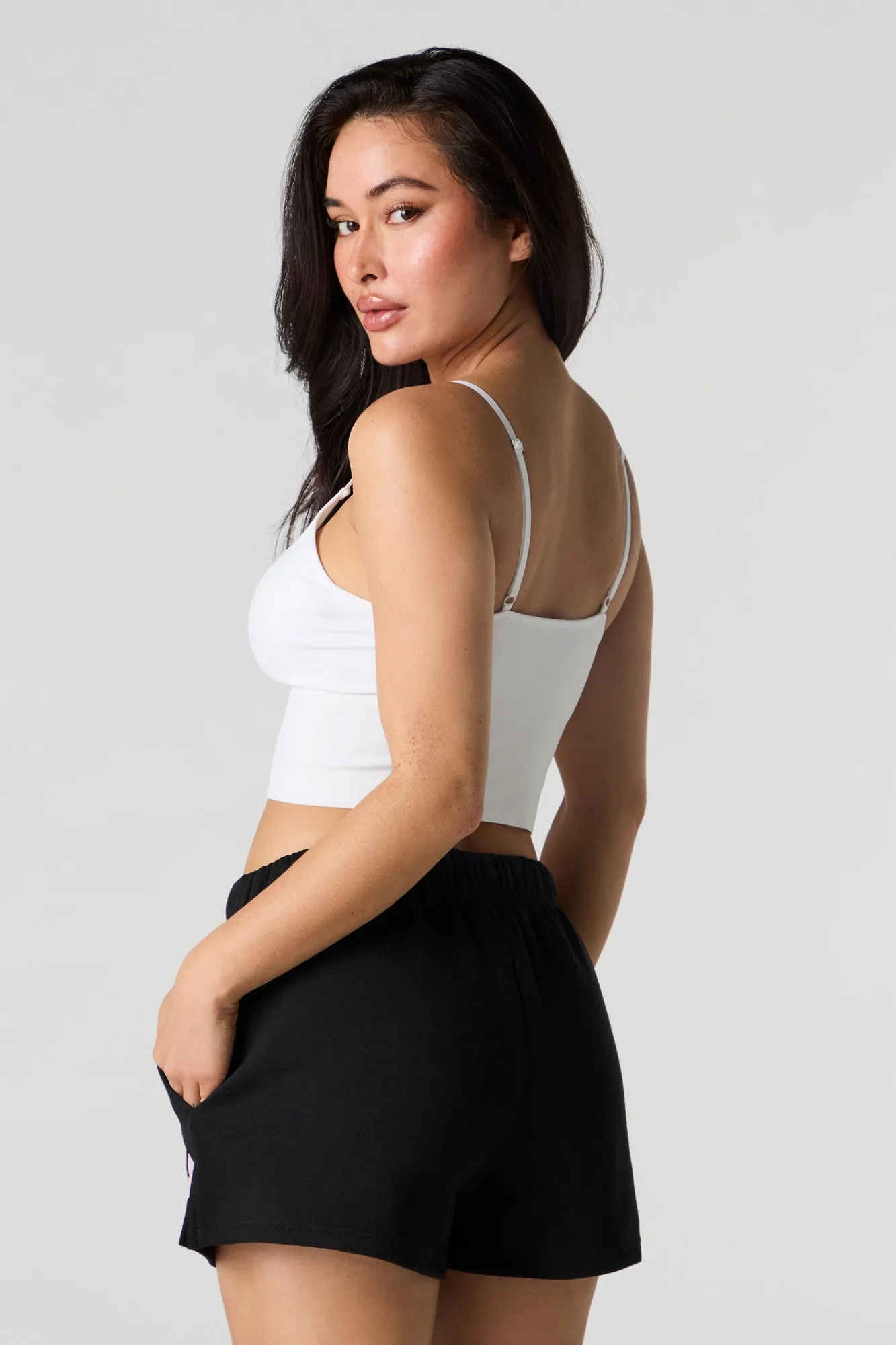 Graphic Fleece Short sold by Charlotte Russe product image thumbnail 2