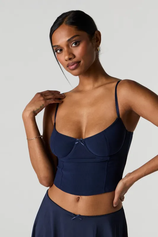 Mesh Bustier Tank sold by Charlotte Russe