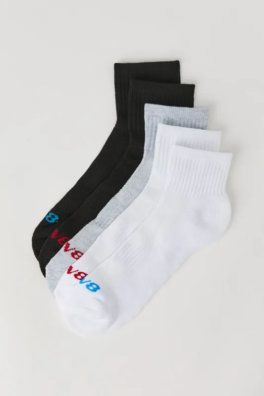 Athletic Quarter Socks (5 Pack) sold by Charlotte Russe