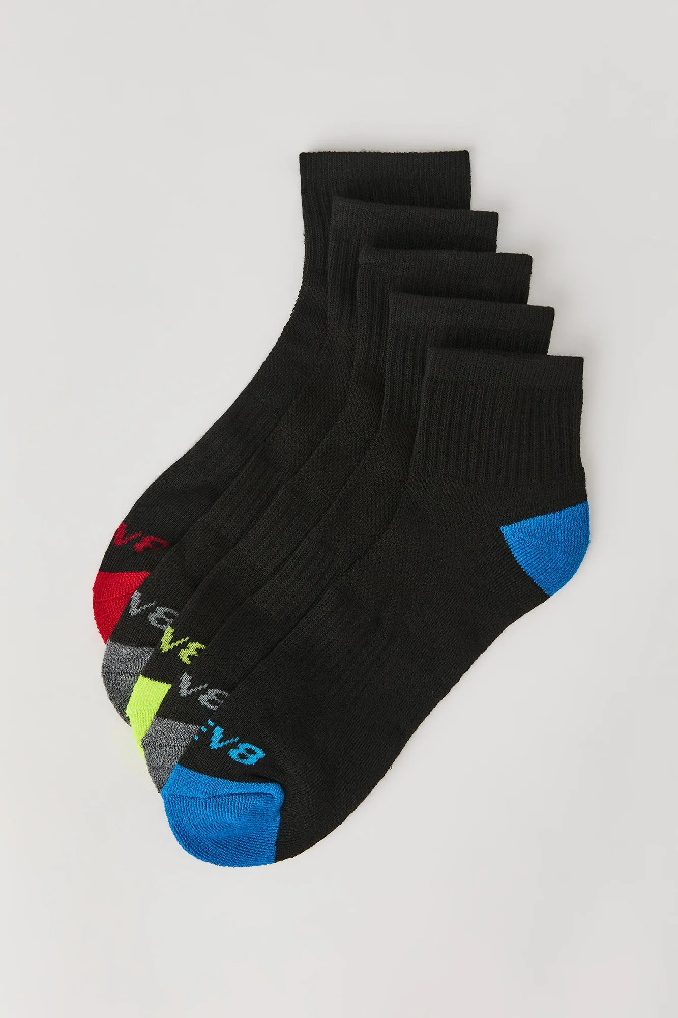 Athletic Quarter Socks (5 Pack) sold by Charlotte Russe product image thumbnail 2