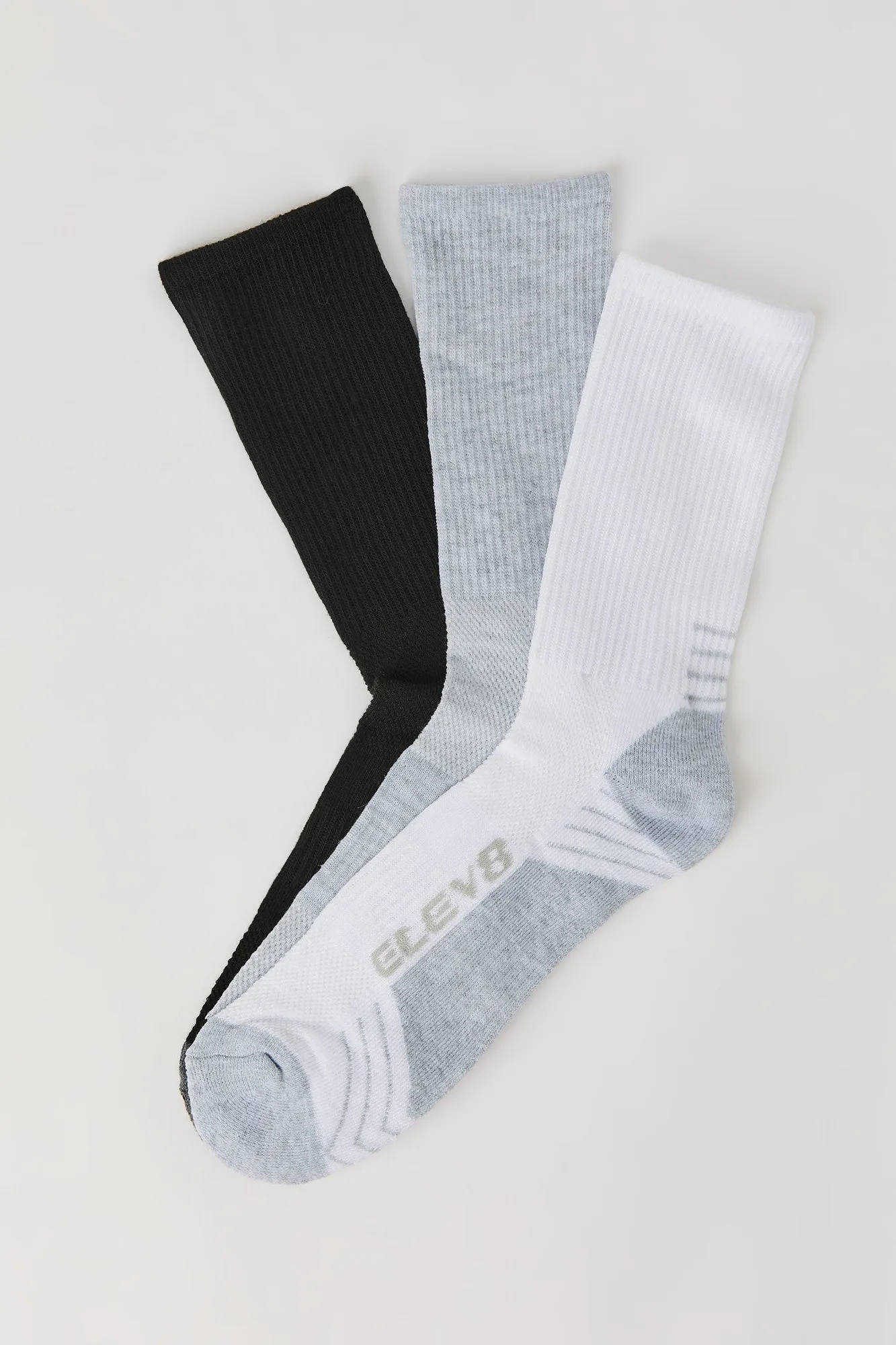 Athletic Crew Socks (3 Pack) sold by Charlotte Russe