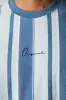 Embroidered Striped T-Shirt sold by Charlotte Russe