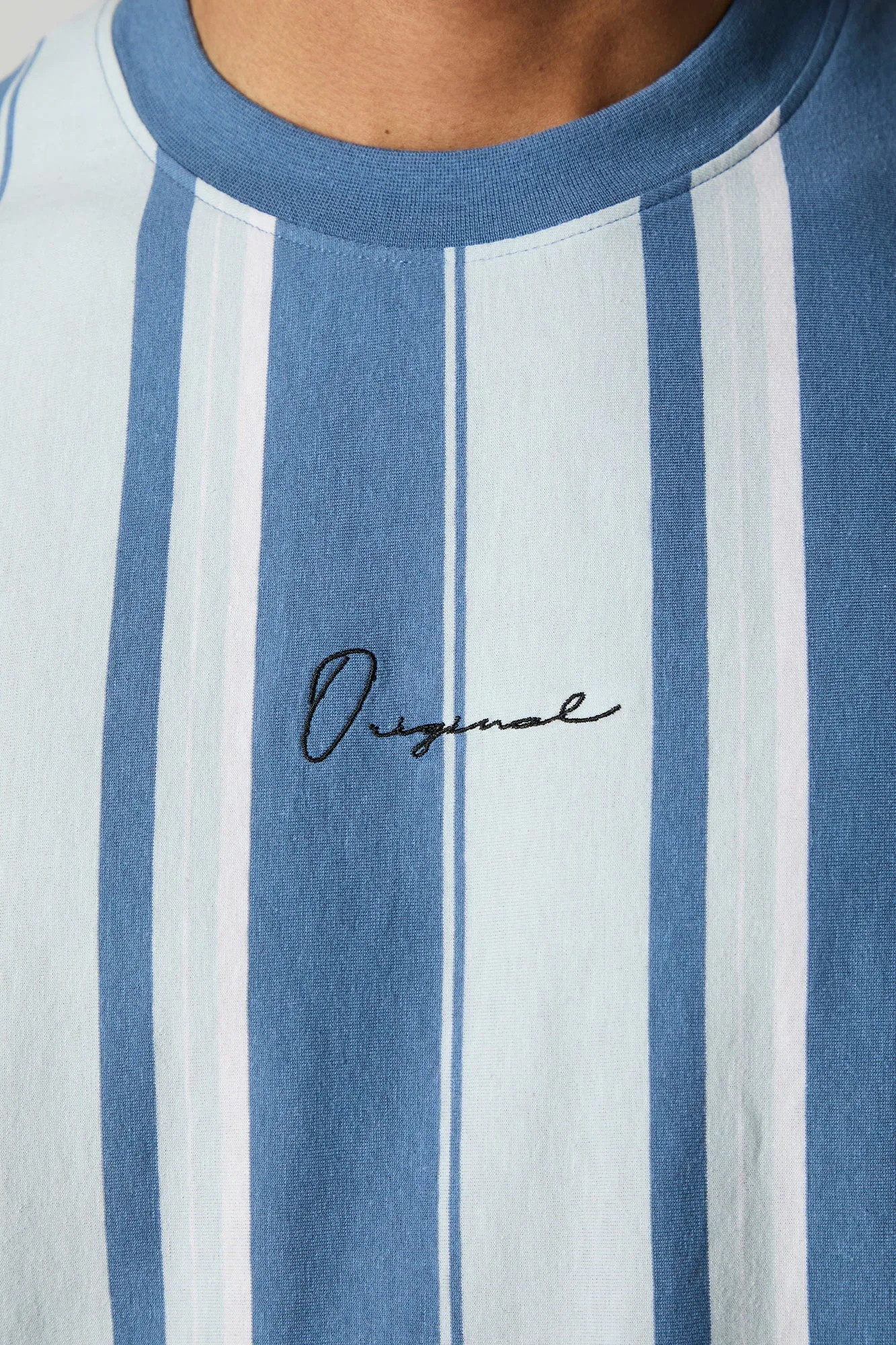 Embroidered Striped T-Shirt sold by Charlotte Russe product image thumbnail 4