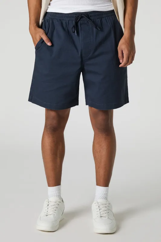 Solid Drawstring Mid Length Short sold by Charlotte Russe