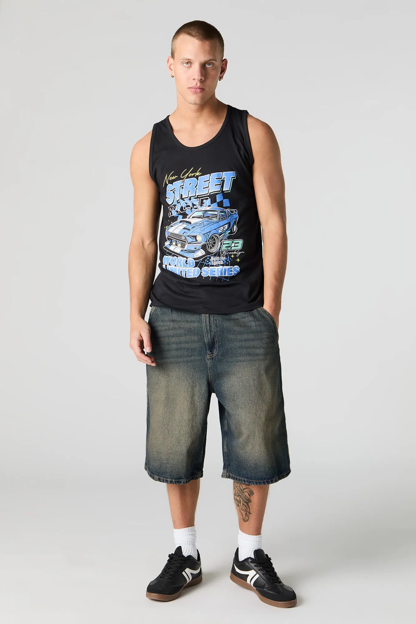 NY Street Racer Graphic Tank sold by Charlotte Russe product image thumbnail 3