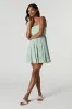Tie Back Tiered Mini Dress with Built-In Cups sold by Charlotte Russe
