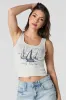 Charleston Graphic Ribbed Tank sold by Charlotte Russe