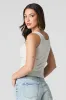 Charleston Graphic Ribbed Tank sold by Charlotte Russe