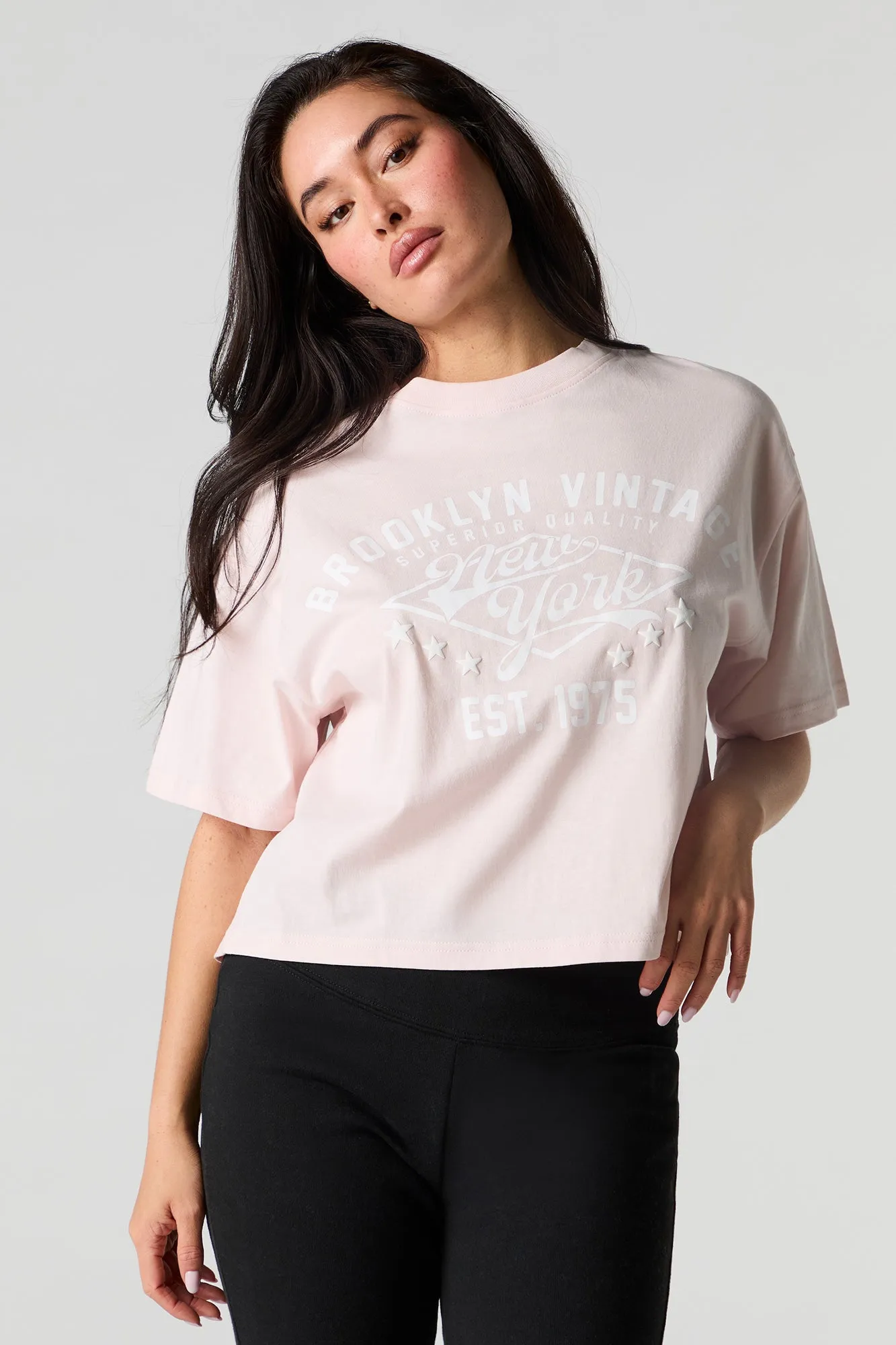 City Graphic Boxy T-Shirt sold by Charlotte Russe