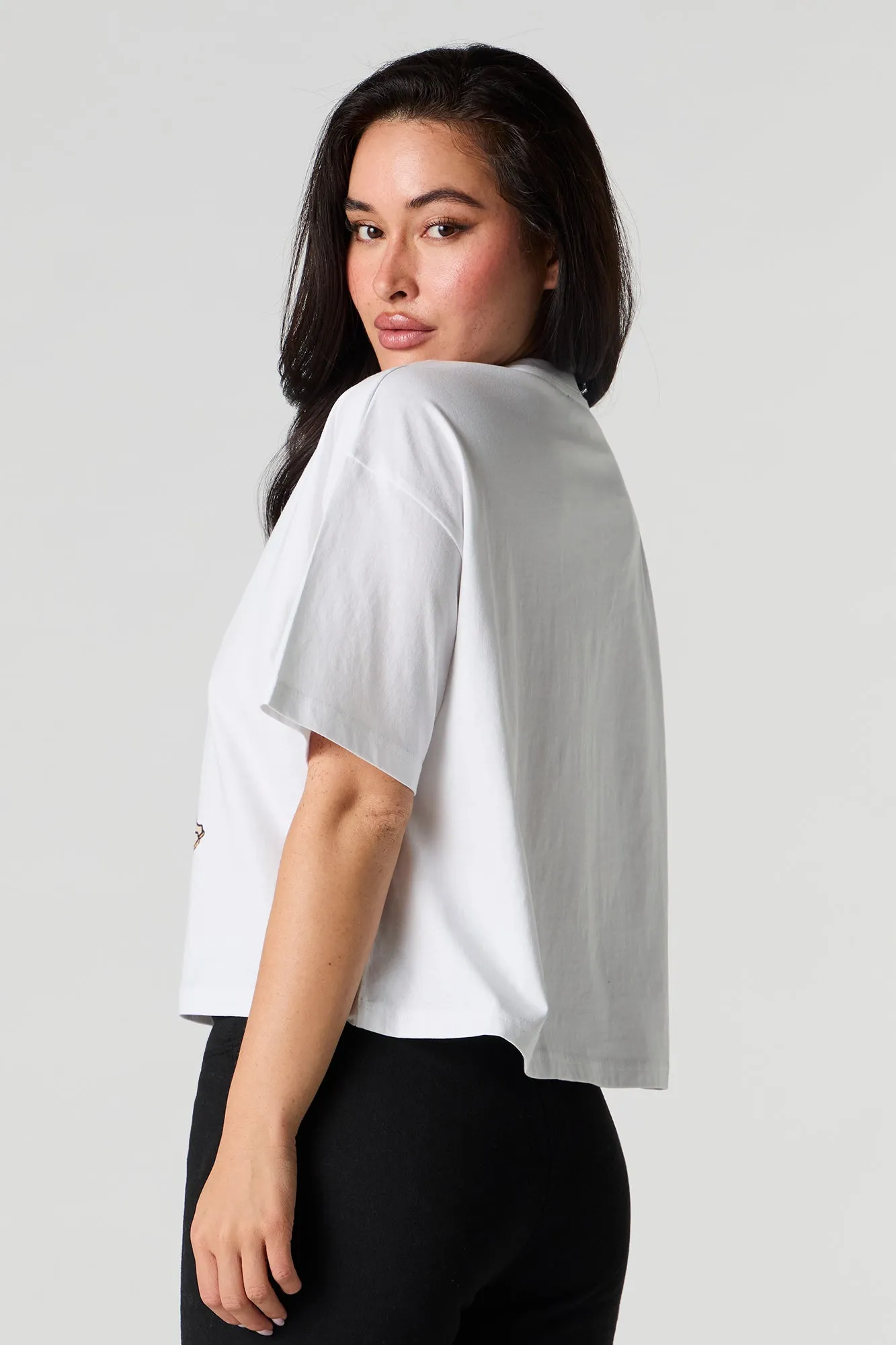 Western Graphic Boxy T-Shirt sold by Charlotte Russe product image thumbnail 5