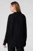 Flowy Oversized Button-Up Top sold by Charlotte Russe