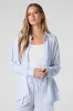 Flowy Oversized Button-Up Top sold by Charlotte Russe