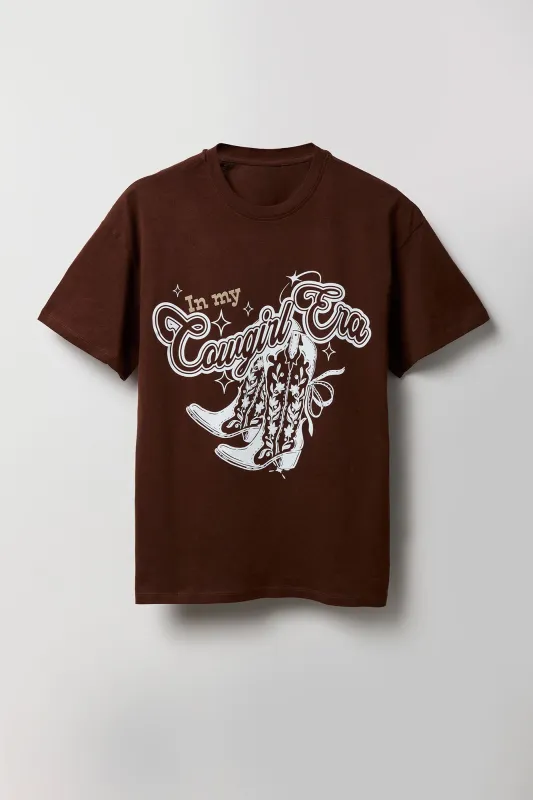 Cowgirl Era Graphic Boyfriend T-Shirt sold by Charlotte Russe
