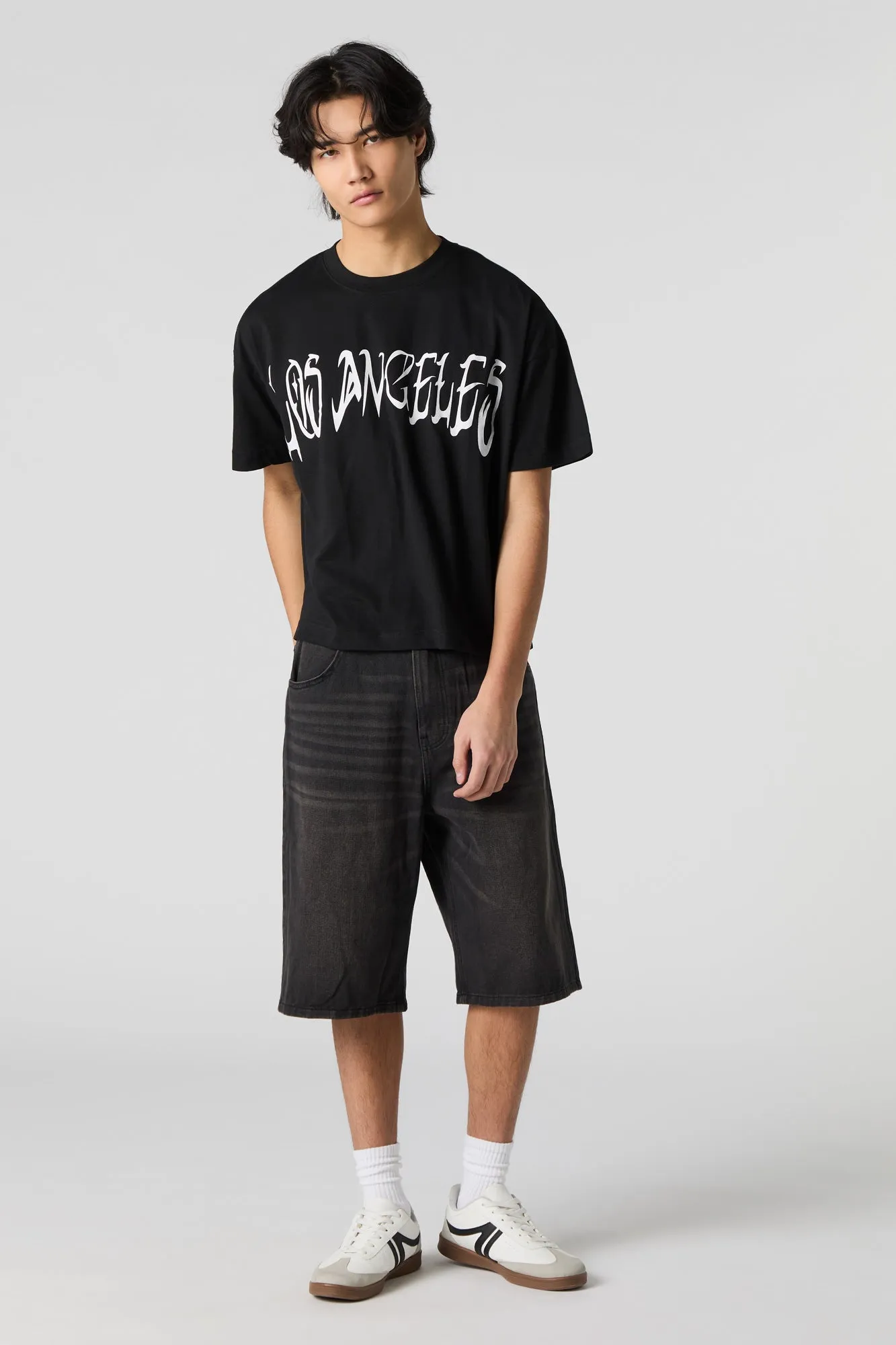 Los Angeles Graphic Boxy T-Shirt sold by Charlotte Russe product image thumbnail 3