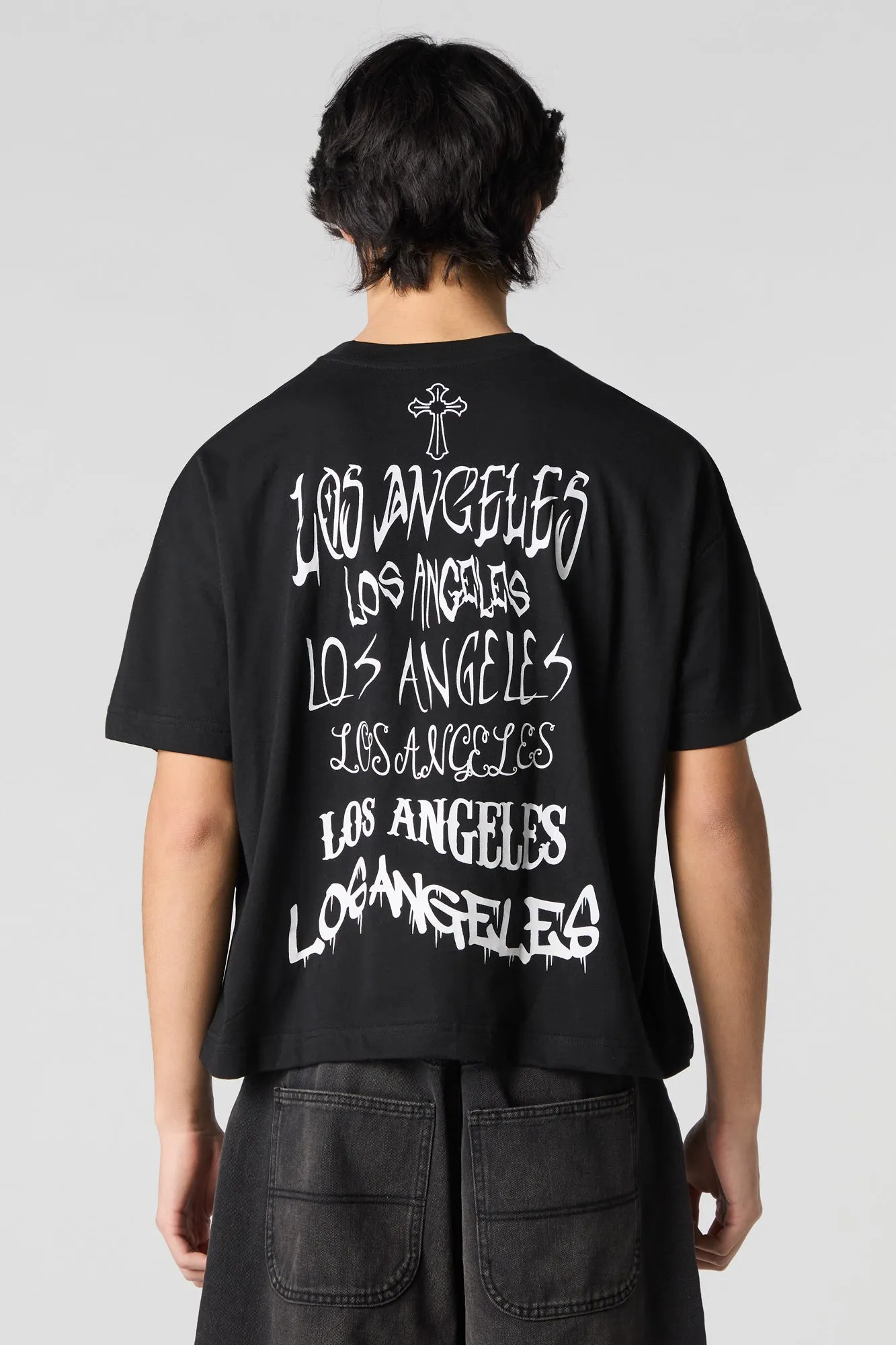 Los Angeles Graphic Boxy T-Shirt sold by Charlotte Russe