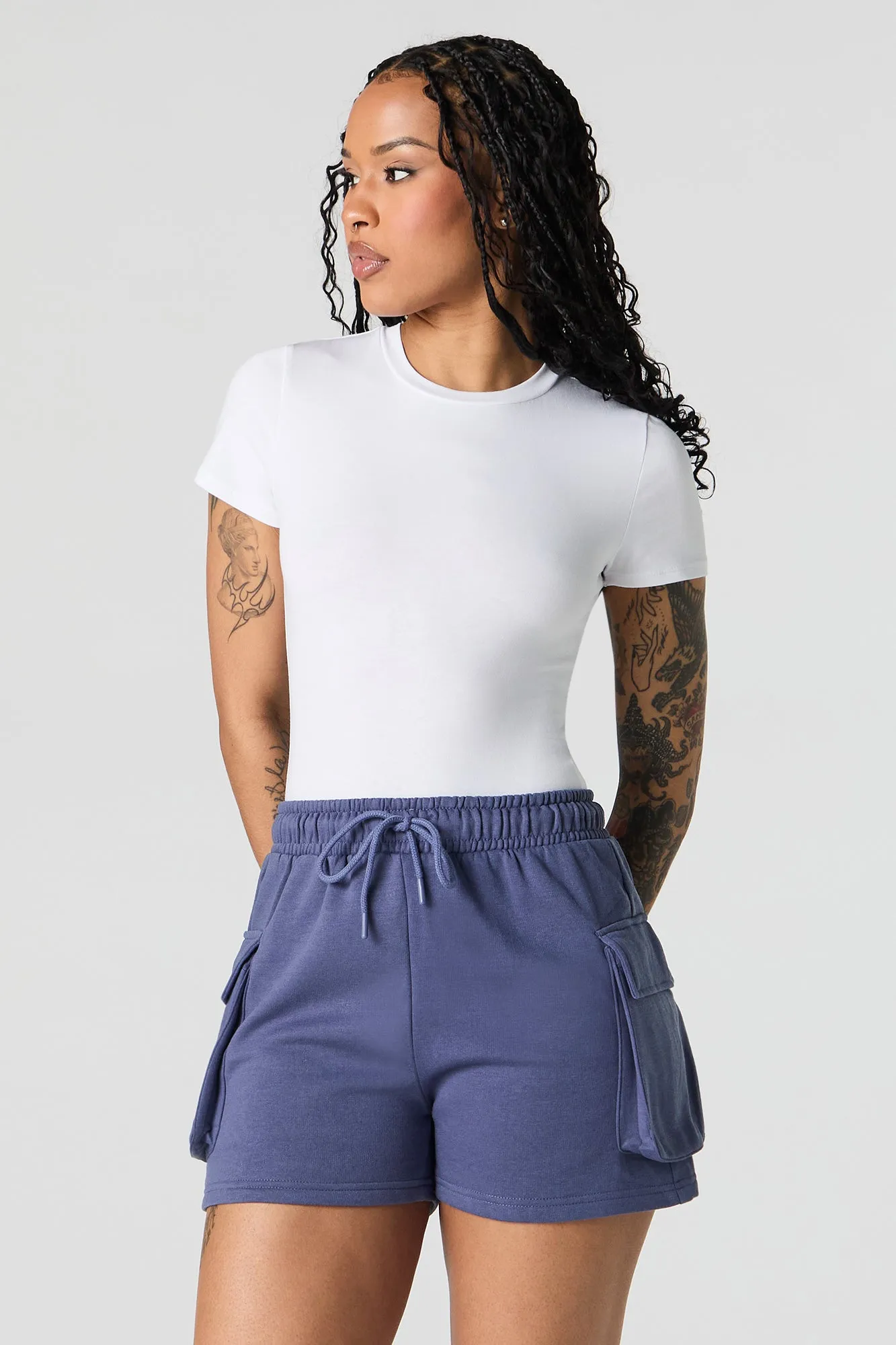 Fleece Cargo Short sold by Charlotte Russe