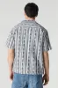 Coastal Striped Button-Up Short Sleeve Top sold by Charlotte Russe