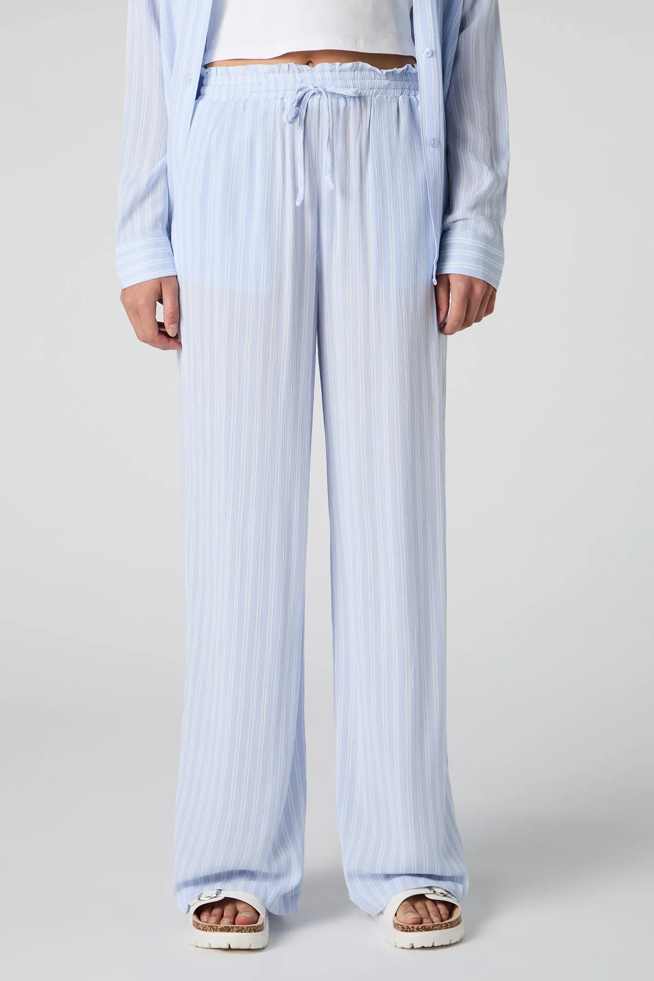 Flowy Drawstring Wide Leg Pant sold by Charlotte Russe product image thumbnail 2