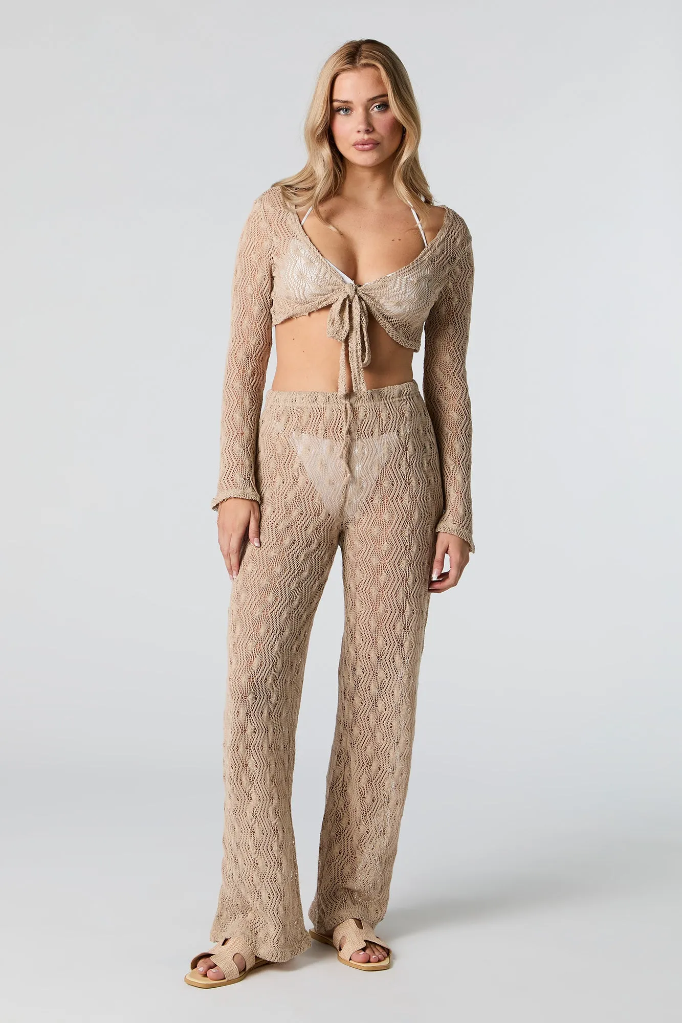 Crochet Pant Cover-Up sold by Charlotte Russe product image thumbnail 4