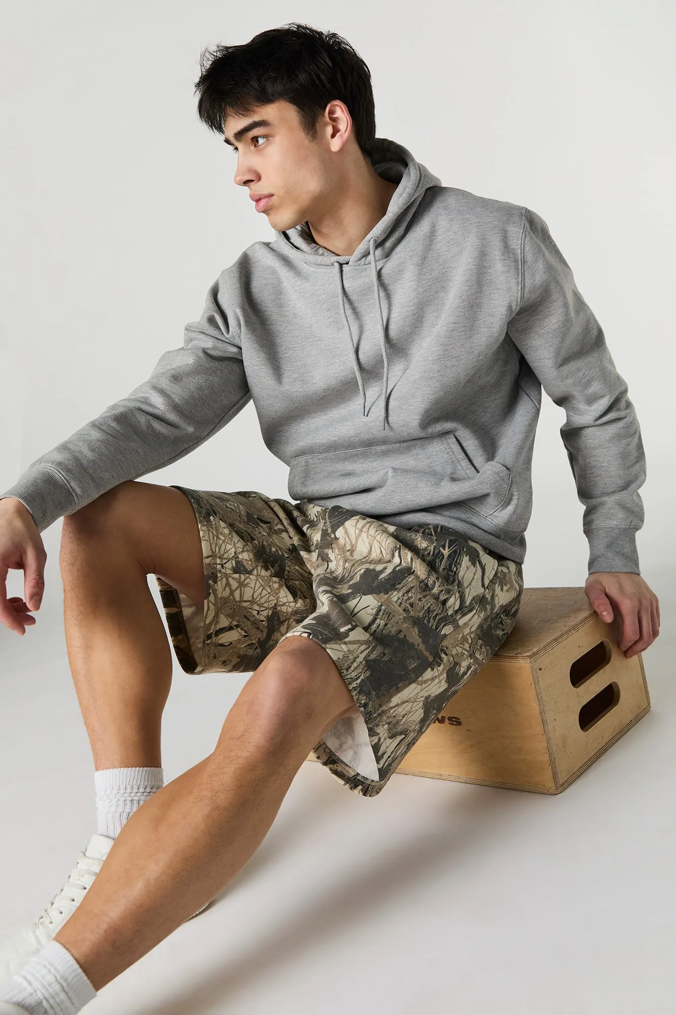 Classic Longline Fleece Short sold by Charlotte Russe