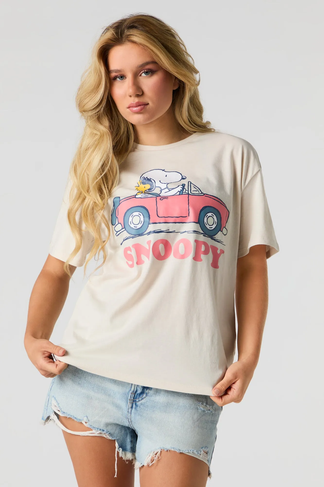 Peanuts Road Trip Graphic T-Shirt sold by Charlotte Russe product image thumbnail 2