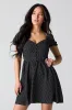 Flowy Button Front Mini Dress sold by Charlotte Russe