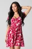 Flowy Button Front Mini Dress sold by Charlotte Russe