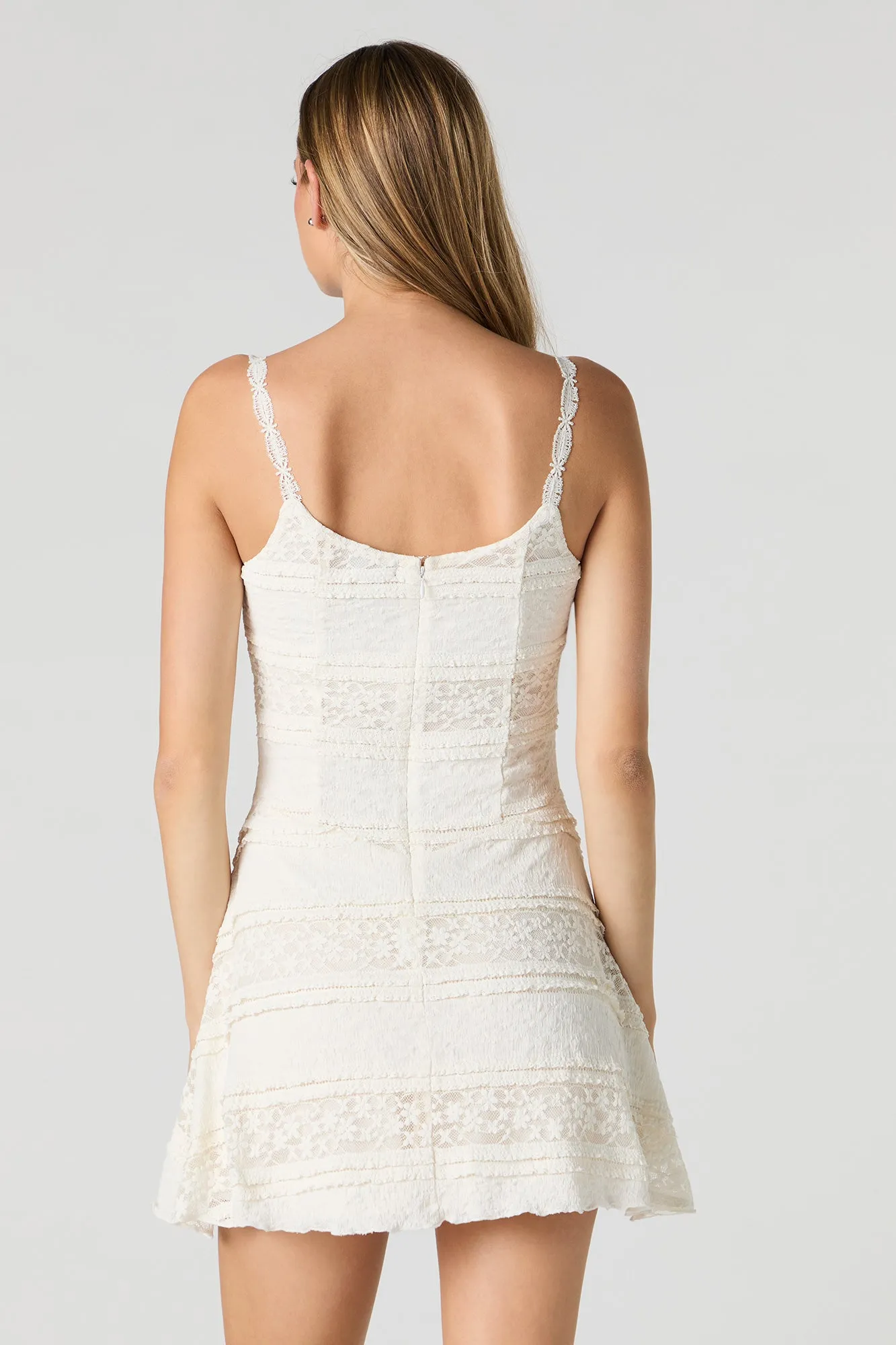 Lace Scoop Neck Mini Dress sold by Charlotte Russe product image thumbnail 2