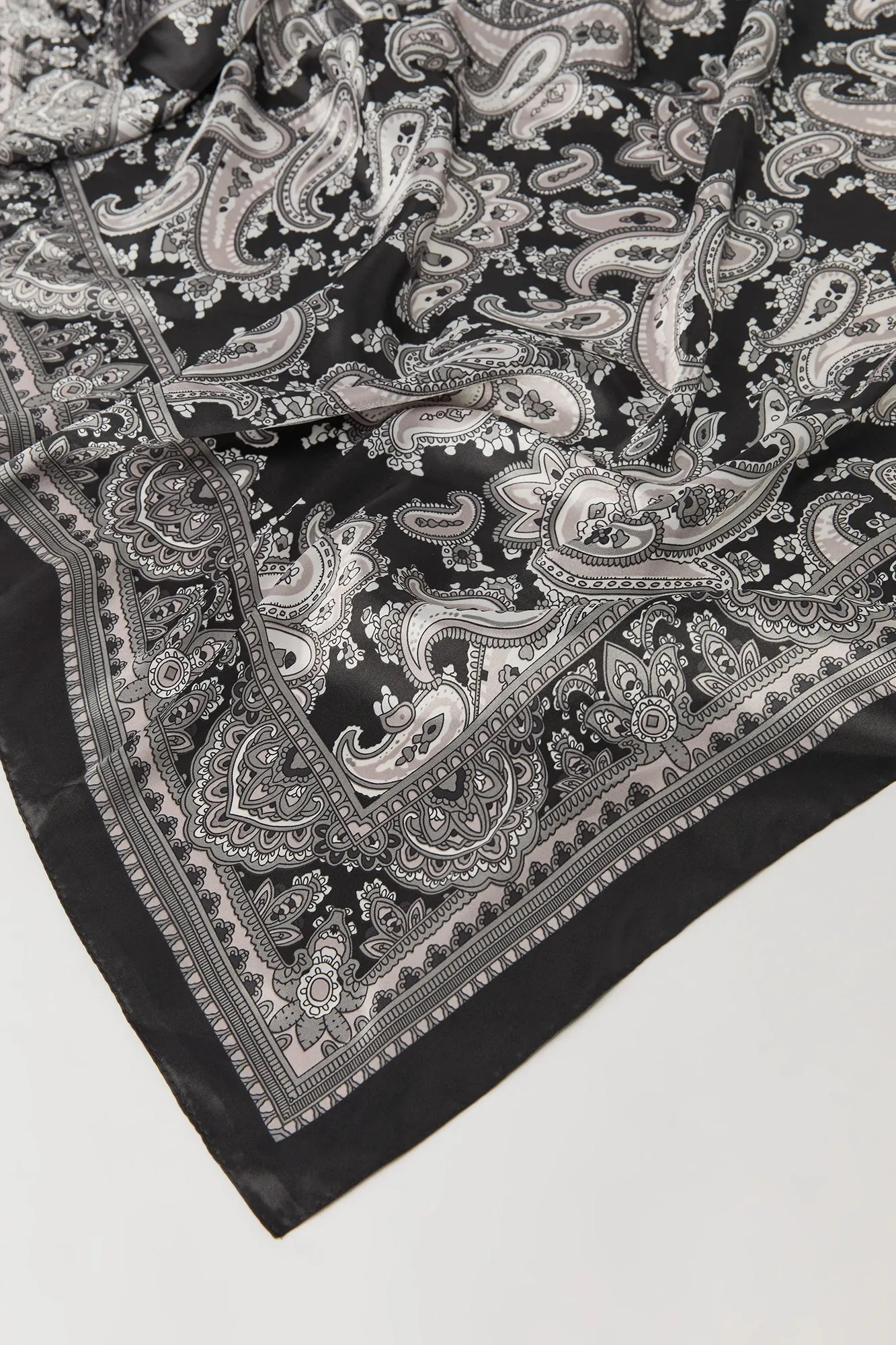 Paisley Print Satin Multiway Scarf sold by Charlotte Russe product image thumbnail 2