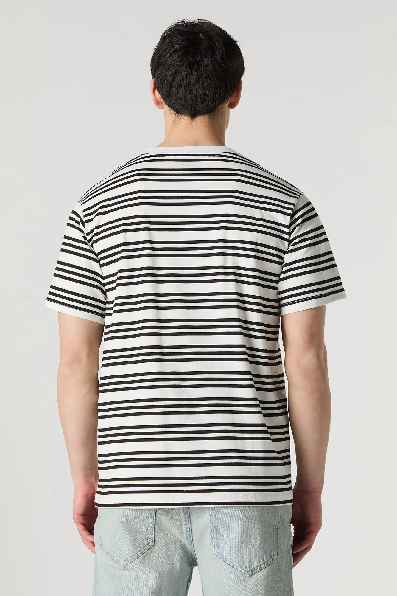 Striped Crewneck T-Shirt sold by Charlotte Russe product image thumbnail 3