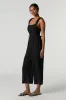Ruffle Strap Tie Back Jumpsuit sold by Charlotte Russe