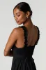 Ruffle Strap Tie Back Jumpsuit sold by Charlotte Russe