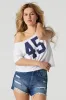Dark Wash Distressed Denim Short sold by Charlotte Russe