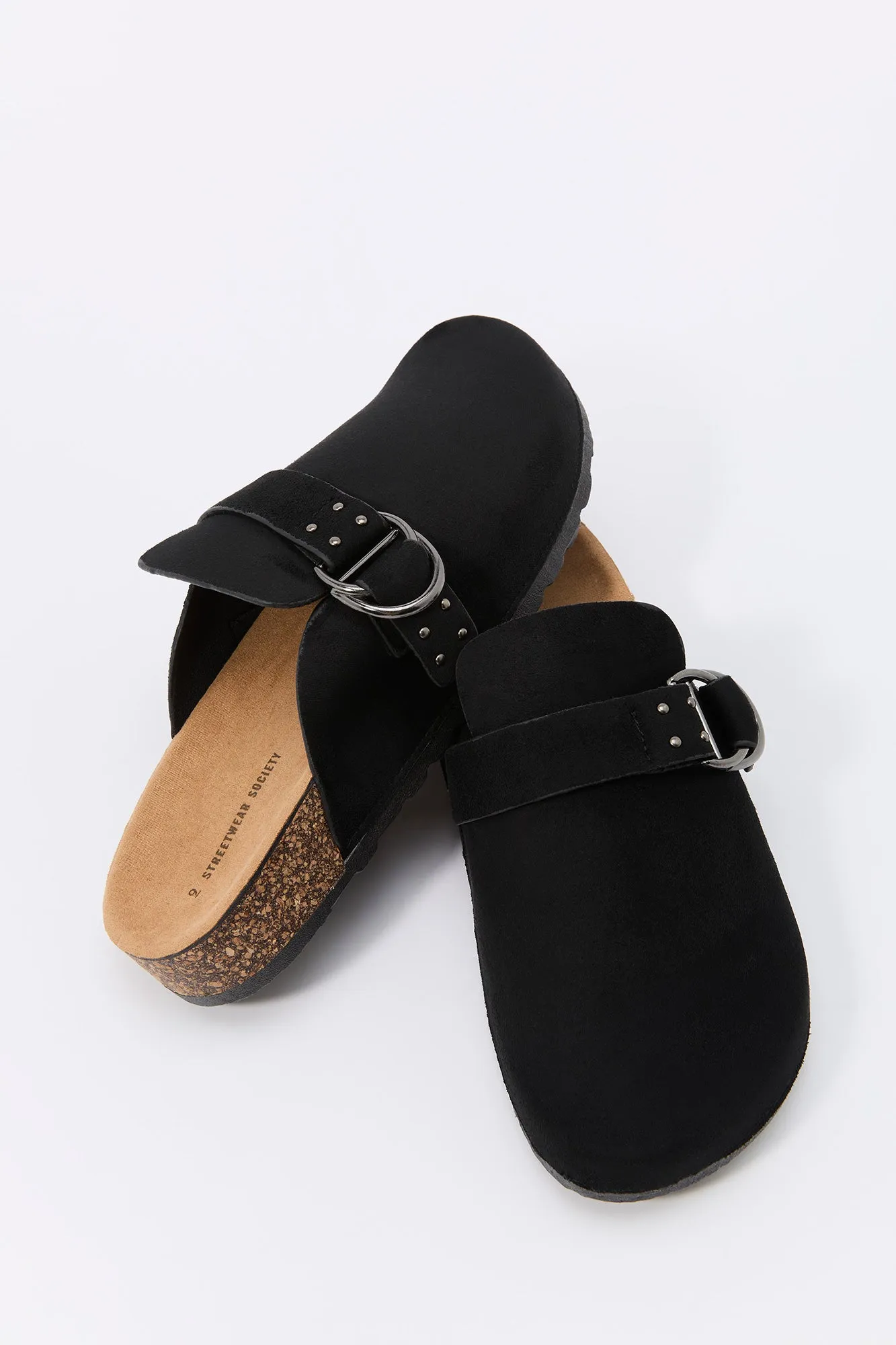 Faux-Suede Buckle Cork Clog sold by Charlotte Russe product image thumbnail 5