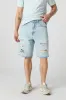 Distressed Low Rise Baggy Drawstring Denim Short sold by Charlotte Russe
