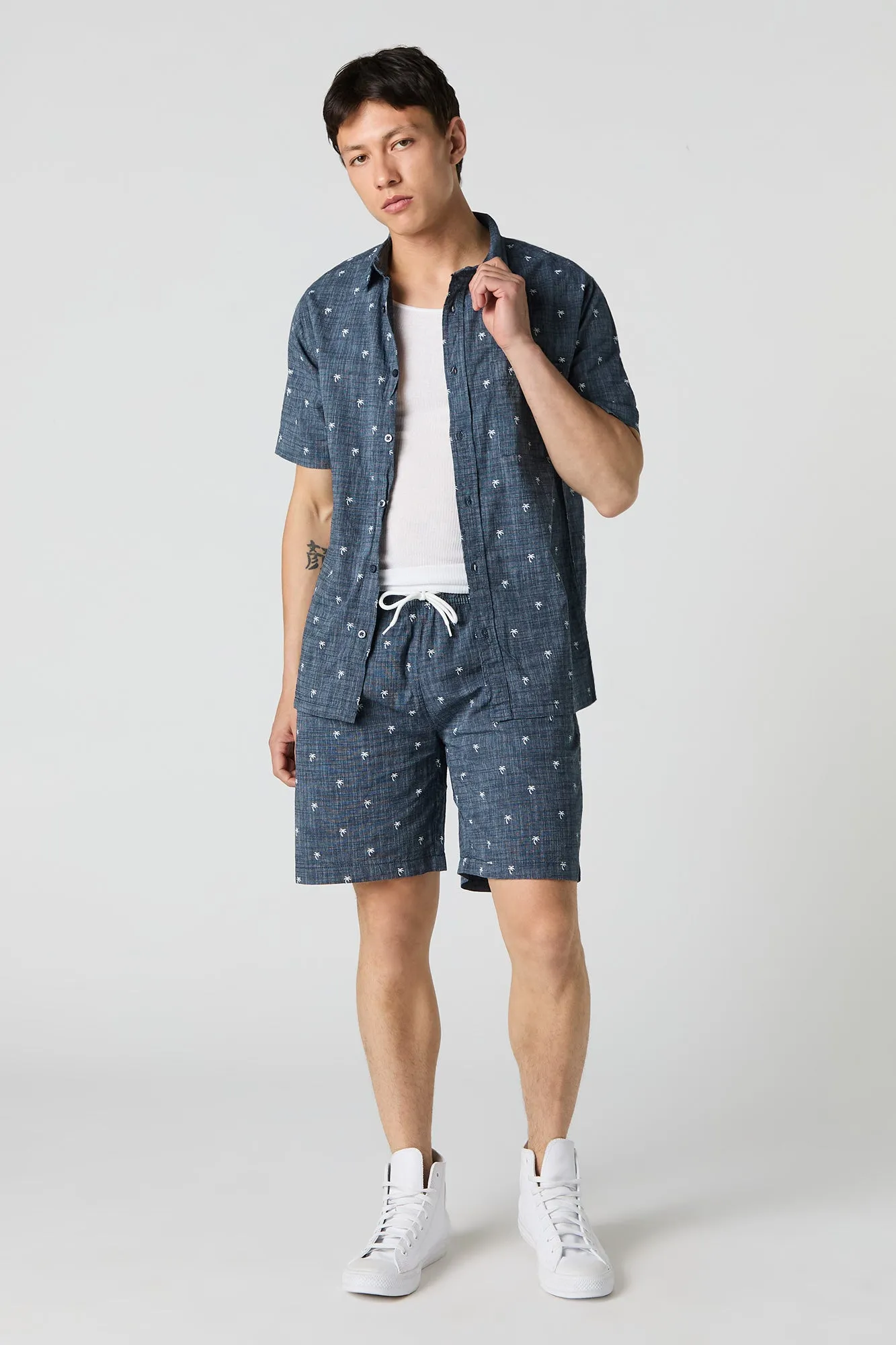 Printed Button-Up Top sold by Charlotte Russe product image thumbnail 3