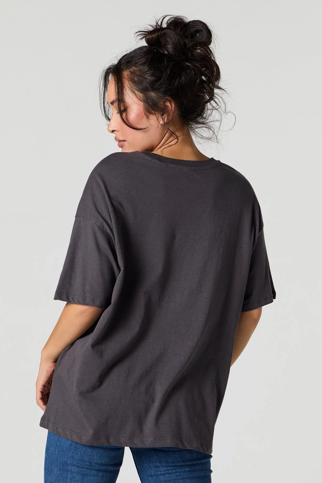 Stitch Stay Weird Graphic Boyfriend T-Shirt sold by Charlotte Russe product image thumbnail 3