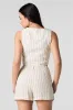 Linen-Blend Dress Short sold by Charlotte Russe