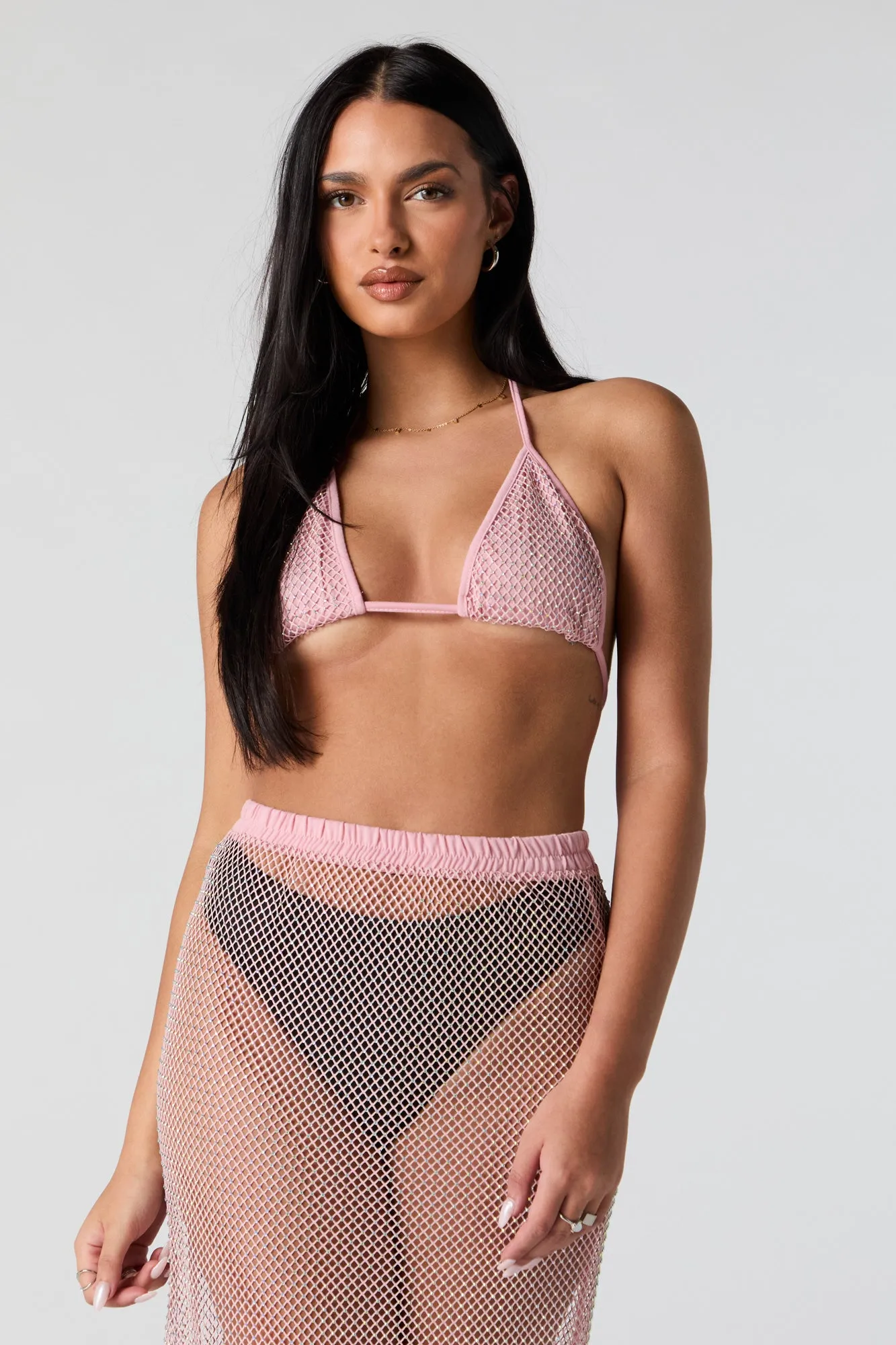 Rhinestone Triangle Bikini Top sold by Charlotte Russe product image thumbnail 4