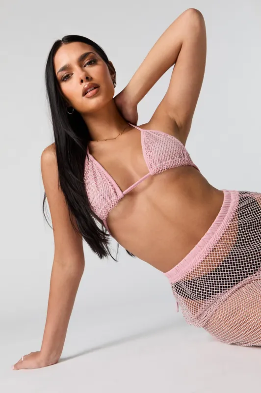 Rhinestone Triangle Bikini Top sold by Charlotte Russe